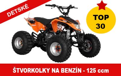 Detské štvorkolky na benzín 125 ccm